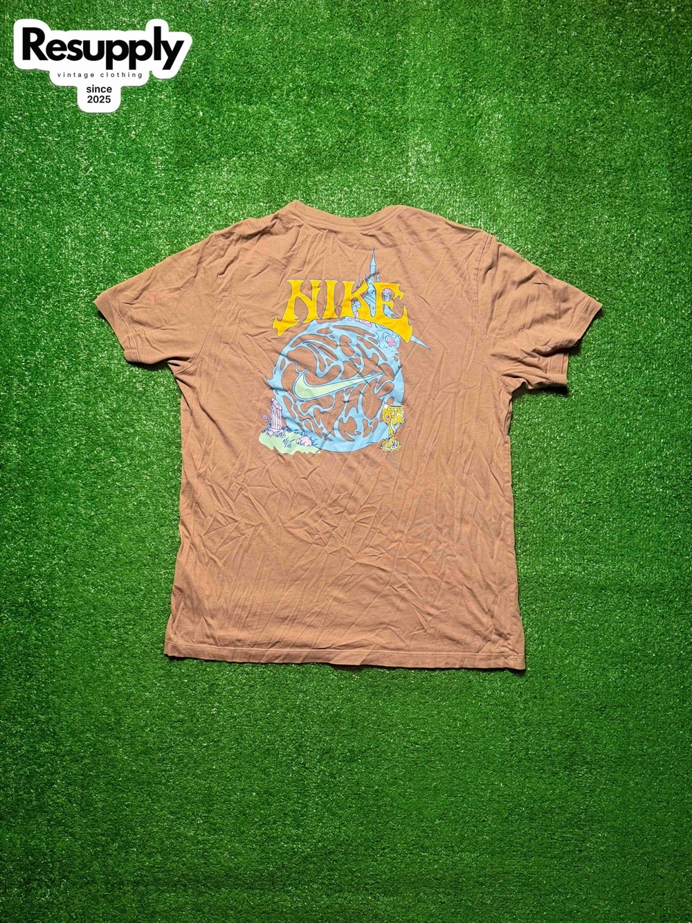 Nike Fantasy Brown Tee Men’s Size Large